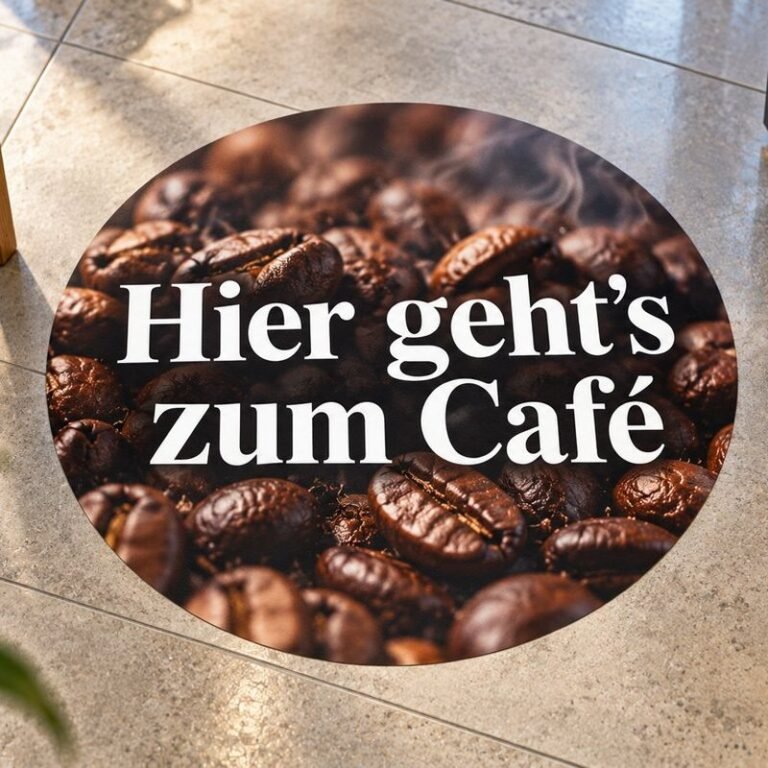 Fussbodenaufkleber
